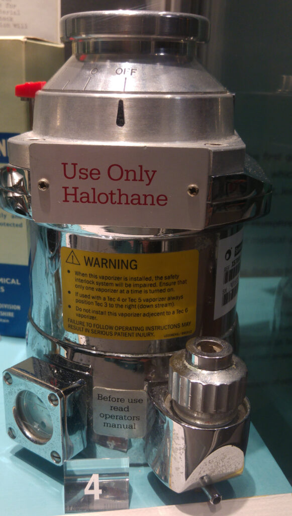 Halothane, an inhaled anaesthetic drug