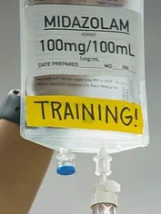 Midozolam - an adjuvant anaesthetic drug.